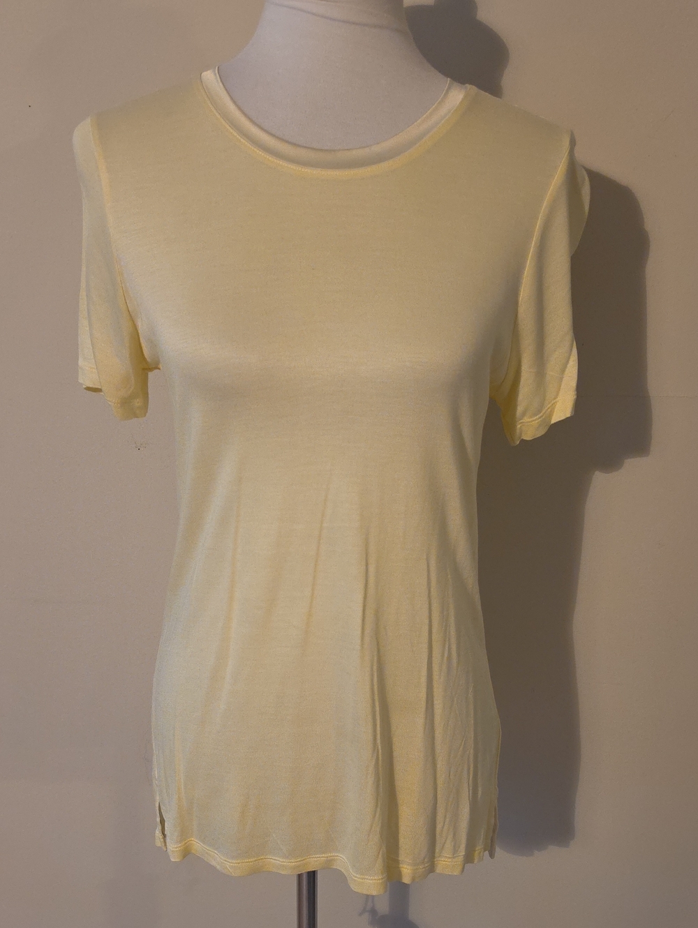 Banana Republic Short Sleeves Light Yellow Top